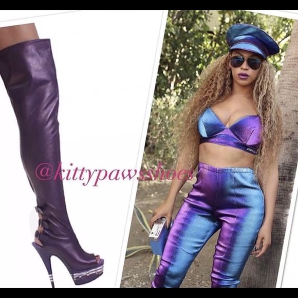 women's leather thigh high boots